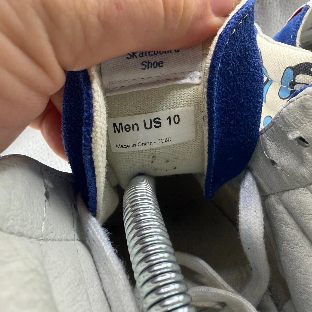 Size 10 Vans Sk8-Hi Sneakers Mens Blue Excellent Disney Donald Duck High Top